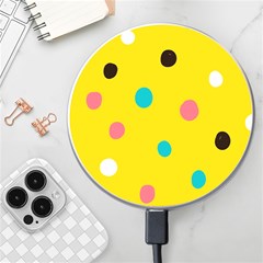 Moles Points Background Pattern Wireless Fast Charger(white) by Loisa77