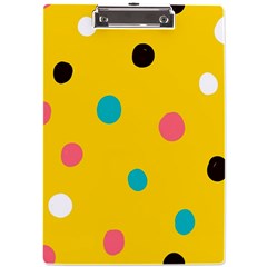 Moles Points Background Pattern A4 Acrylic Clipboard by Loisa77