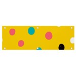 Moles Points Background Pattern Banner and Sign 6  x 2  Front