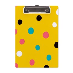 Moles Points Background Pattern A5 Acrylic Clipboard by Loisa77