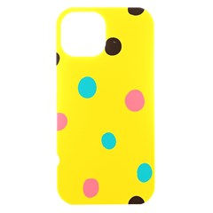 Moles Points Background Pattern Iphone 15 Black Uv Print Pc Hardshell Case