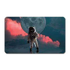 Astronaut Moon Space Nasa Planet Magnet (rectangular) by Loisa77