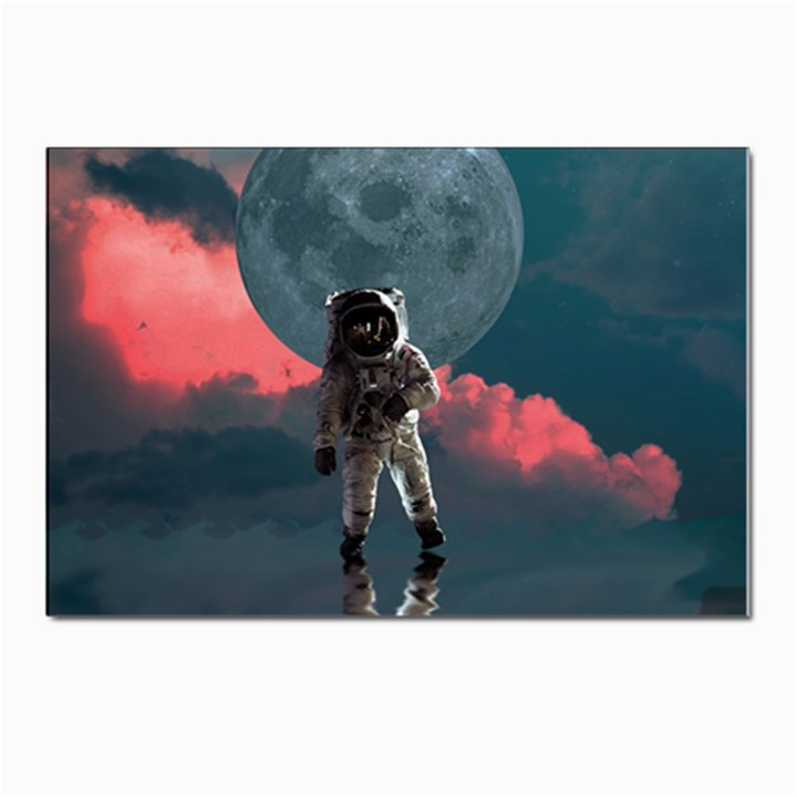 Astronaut Moon Space Nasa Planet Postcard 4 x 6  (Pkg of 10)