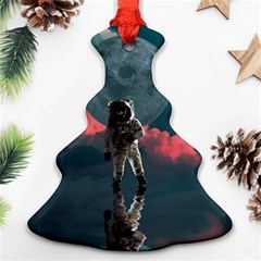 Astronaut Moon Space Nasa Planet Christmas Tree Ornament (two Sides) by Loisa77