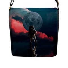 Astronaut Moon Space Nasa Planet Flap Closure Messenger Bag (l) by Loisa77