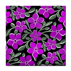 Flowers Nature Bloom Flora Bouquet Tile Coaster by Loisa77