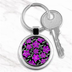 Flowers Nature Bloom Flora Bouquet Key Chain (round) by Loisa77