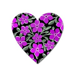 Flowers Nature Bloom Flora Bouquet Heart Magnet by Loisa77