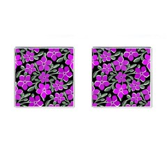 Flowers Nature Bloom Flora Bouquet Cufflinks (square) by Loisa77