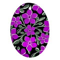 Flowers Nature Bloom Flora Bouquet Oval Ornament (two Sides) by Loisa77