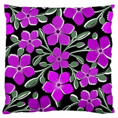 Flowers Nature Bloom Flora Bouquet Large Cushion Case (one Side) by Loisa77