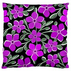 Flowers Nature Bloom Flora Bouquet Standard Premium Plush Fleece Cushion Case (one Side) by Loisa77