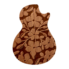 Flowers Nature Bloom Flora Bouquet Guitar Shape Wood Guitar Pick Holder Case And Picks Set by Loisa77