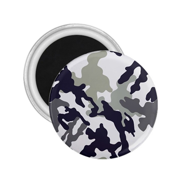 Camo Army Black White 2.25  Magnets