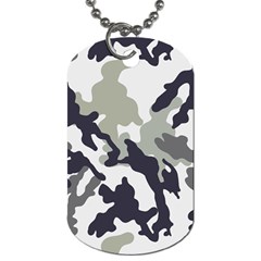 Camo Army Black White Dog Tag (two Sides) by Loisa77