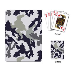 Camo Army Black White Playing Cards Single Design (rectangle) by Loisa77