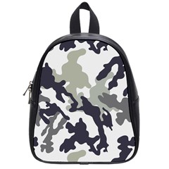 Camo Army Black White School Bag (small) by Loisa77