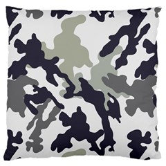 Camo Army Black White Large Cushion Case (one Side) by Loisa77