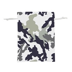 Camo Army Black White Lightweight Drawstring Pouch (s) by Loisa77