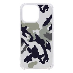 Camo Army Black White Iphone 13 Pro Tpu Uv Print Case by Loisa77