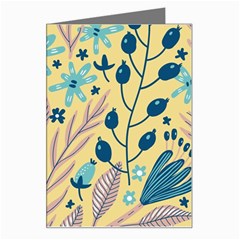 Plants Art Motif Flowers Greeting Card by Loisa77