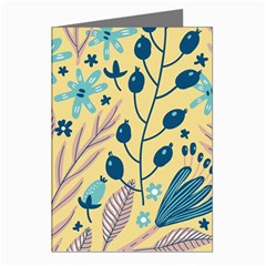 Plants Art Motif Flowers Greeting Cards (pkg Of 8)