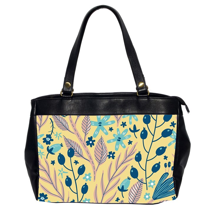 Plants Art Motif Flowers Oversize Office Handbag (2 Sides)