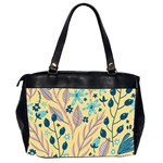 Plants Art Motif Flowers Oversize Office Handbag (2 Sides) Back