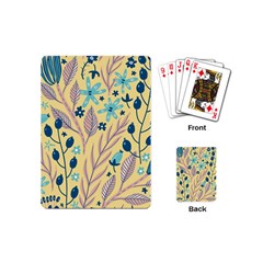 Plants Art Motif Flowers Playing Cards Single Design (mini)