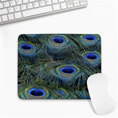 Peacock Feathers Details Small Mousepad