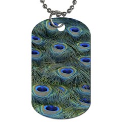 Peacock Feathers Details Dog Tag (One Side)