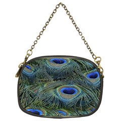 Peacock Feathers Details Chain Purse (Two Sides)