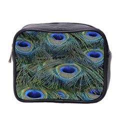 Peacock Feathers Details Mini Toiletries Bag (Two Sides)