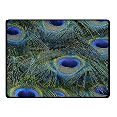 Peacock Feathers Details Fleece Blanket (Small)