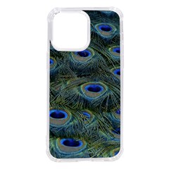 Peacock Feathers Details iPhone 14 Pro Max TPU UV Print Case