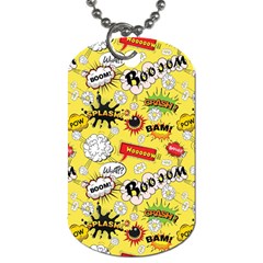 Cartoon Comics Pattern Dog Tag (two Sides) by Loisa77