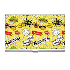 Cartoon Comics Pattern Business Card Holder by Loisa77