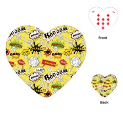 Cartoon Comics Pattern Playing Cards Single Design (heart)