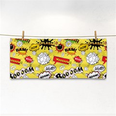 Cartoon Comics Pattern Hand Towel by Loisa77