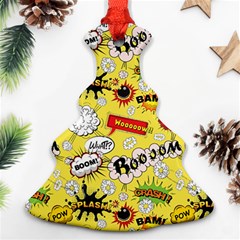 Cartoon Comics Pattern Ornament (christmas Tree) 