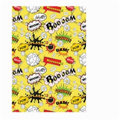 Cartoon Comics Pattern Large Garden Flag (two Sides) by Loisa77