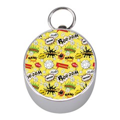 Cartoon Comics Pattern Mini Silver Compasses by Loisa77