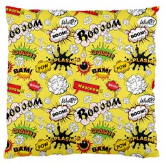 Cartoon Comics Pattern Standard Premium Plush Fleece Cushion Case (one Side)