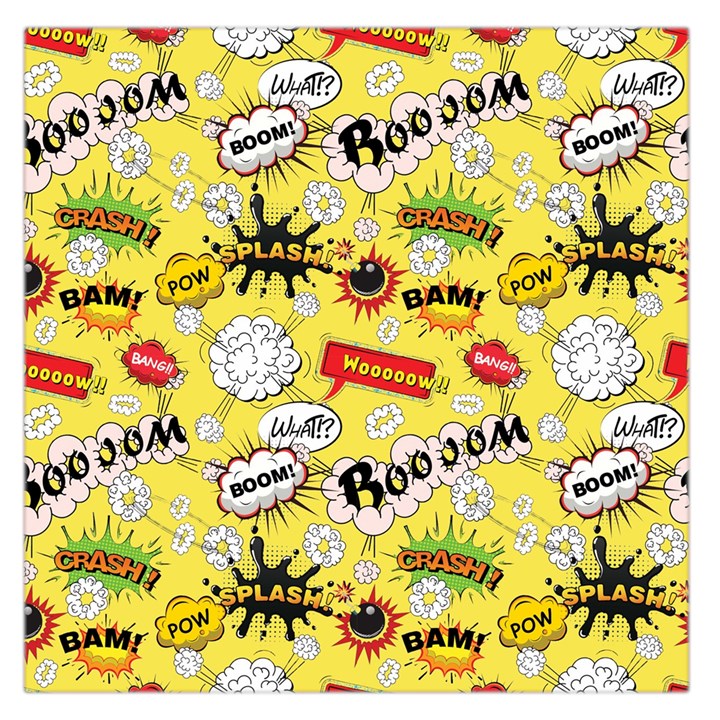 Cartoon Comics Pattern Square Satin Scarf (36  x 36 )