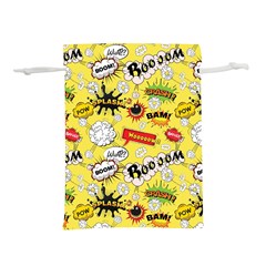 Cartoon Comics Pattern Lightweight Drawstring Pouch (l) by Loisa77