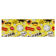 Cartoon Comics Pattern Banner And Sign 6  X 2  by Loisa77