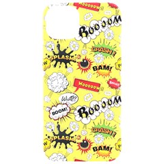 Cartoon Comics Pattern Iphone 15 Pro Black Uv Print Pc Hardshell Case