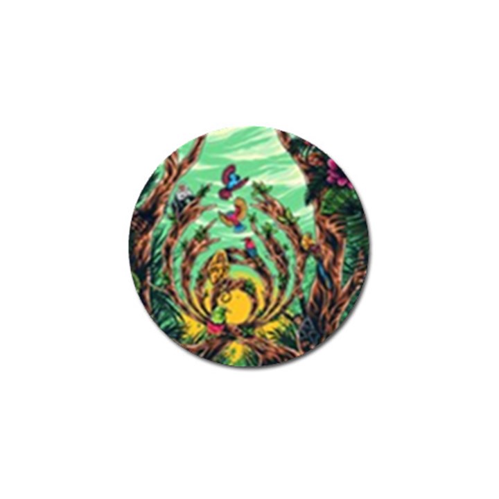 Monkey Tiger Bird Parrot Forest Jungle Style Golf Ball Marker