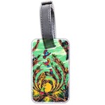 Monkey Tiger Bird Parrot Forest Jungle Style Luggage Tag (two sides) Front