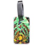 Monkey Tiger Bird Parrot Forest Jungle Style Luggage Tag (two sides) Back